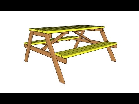 How To Build A Wooden Picnic Table How To Build A Wooden Picnic Table