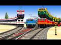 【踏切アニメ】あぶない電車 4 TRAIN THOMAS🚦 Fumikiri 3D Railroad Crossing Animation Kereta Api Kartun #123