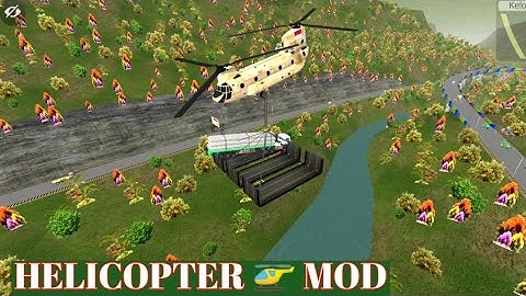 helicopter mod in bus simulator Indonesia add helicopter mod