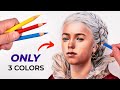 Drawing a Portrait with ONLY PRIMARY COLORS