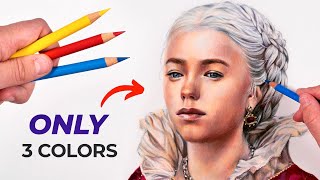 Drawing a Portrait with ONLY PRIMARY COLORS