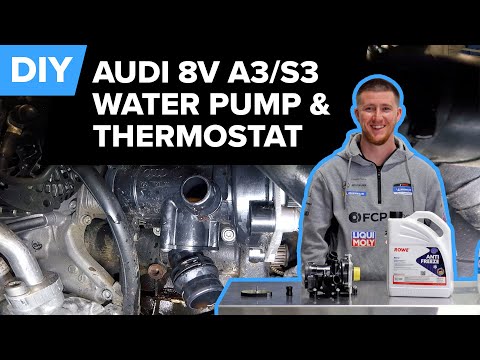 Audi S3 Water Pump &amp; Thermostat Replacement DIY (2015-2021 Audi 8V A3, S3, TT, TTS)