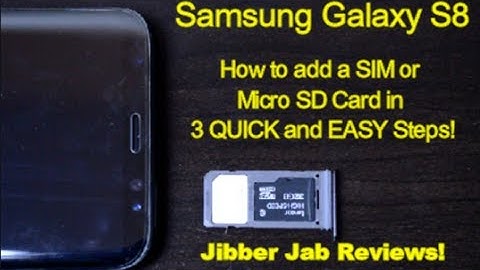 Samsung Galaxy S8 - How to add a SIM or Micro SD Card in 3 QUICK & EASY STEPS! - Jibber Jab Reviews!