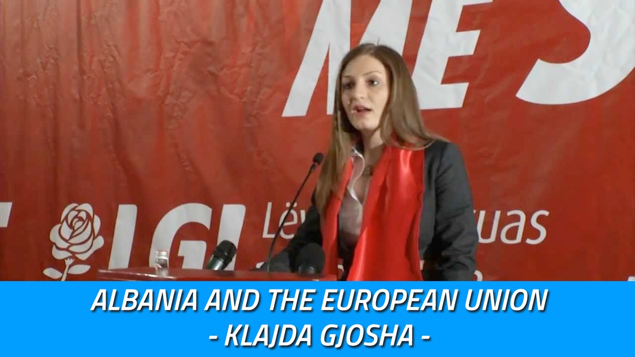 newspaper mockup Albania and The European Union - At the table with Klajda Gjosha
