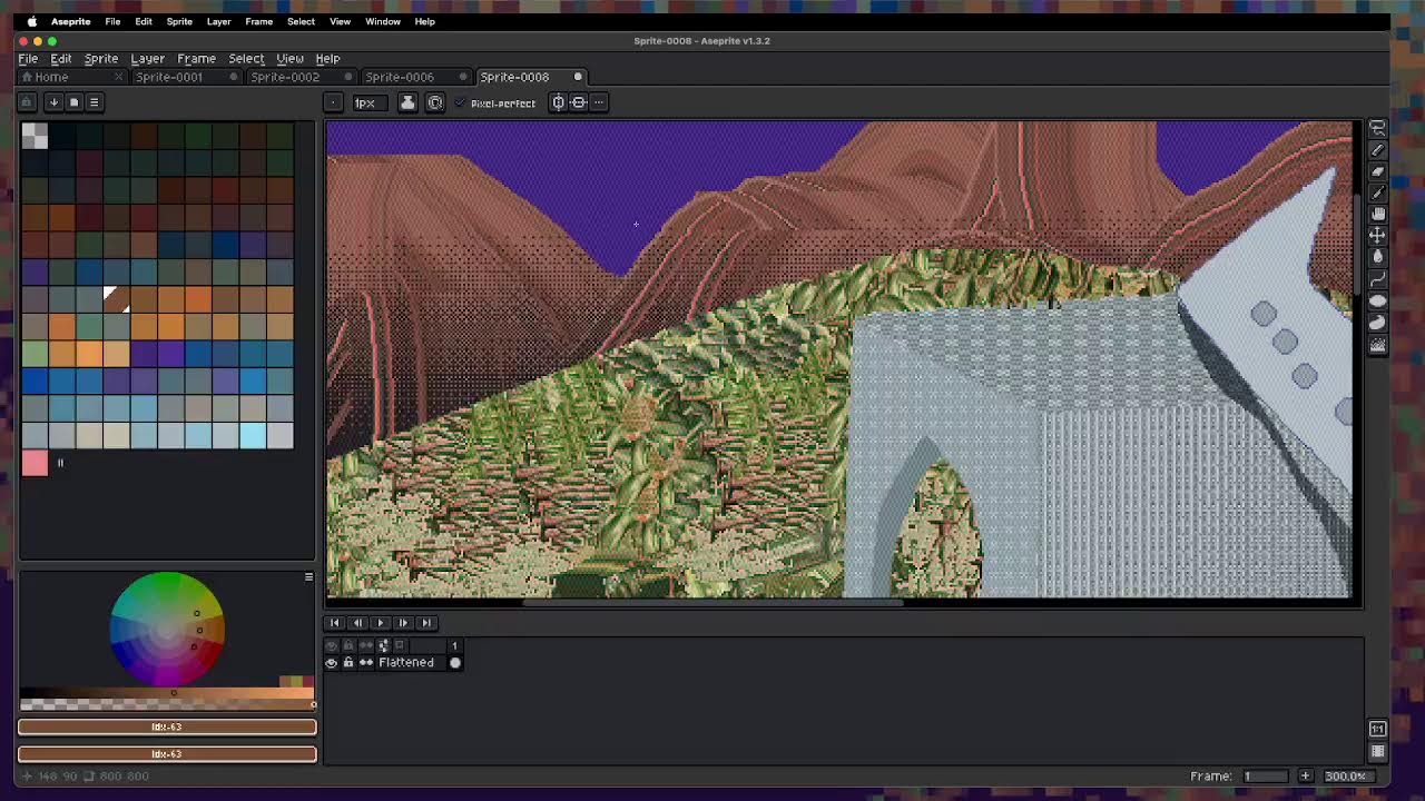 Pixelart Marola Style monday freestyle drawing