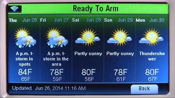 Honeywell LYNX Touch L5200/L7000 : How to Navigate Total Connect 2.0 Weather, News, and Traffic