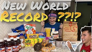 WORLD'S YOUNGEST 10,000 CALORIE CHALLENGE ATTEMPT?? | 14 year old girl 10,000 calorie challenge