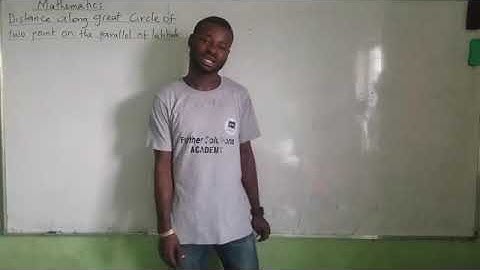 Distance Along Great Circle of Two Points of Parallel of Latitude