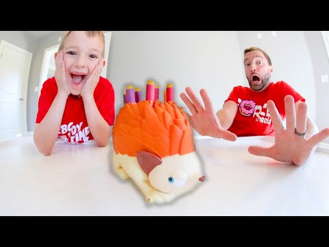 Father Son Play Porcupine Pop! Beware Of Nerf Darts!