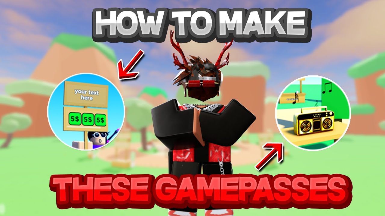 How To Make A Sign & Boombox Gamepass In Roblox Studio (BIG PLS