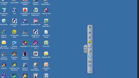 Using the floating toolbar in Smart Notebook