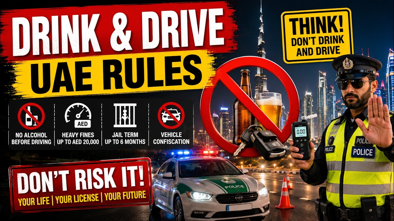 UAE Rules For Drink & Drive || Influence Driving in UAE || Drink ...