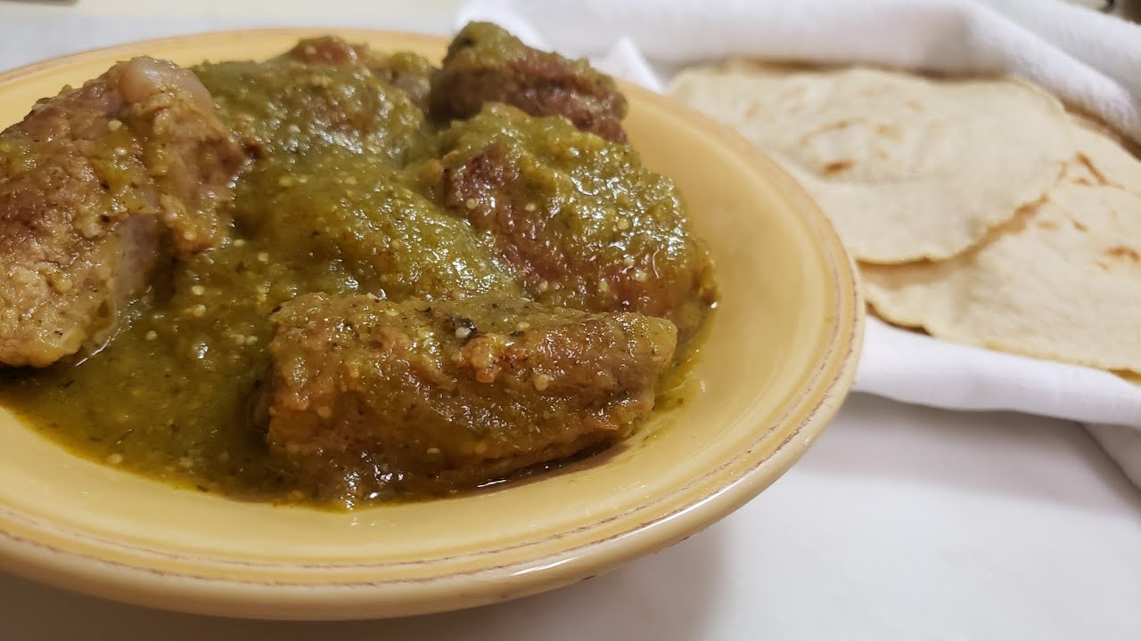 COMO HACER COSTILLAS EN SALSA VERDE RECETA /PORK RIBS AND GREEN SAUCE