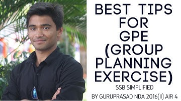 Best tips for GPE (Group Planning Exercise) | #9 SSB Simplified