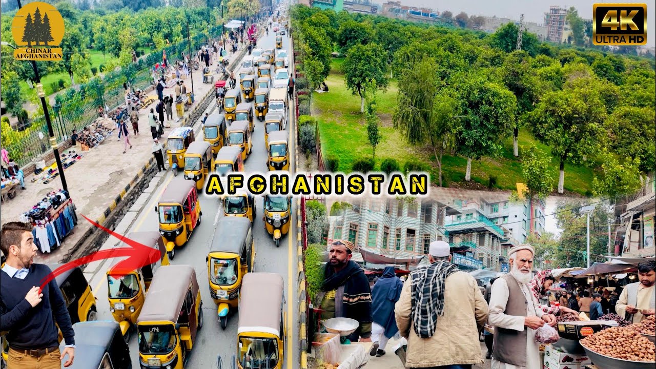 Jalalabad, Afghanistan Walking Tour: Street Food, Busy Markets & Rikshaw Rush! | 4K |