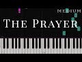 The Prayer - Celine Dion | MEDIUM Piano Tutorial