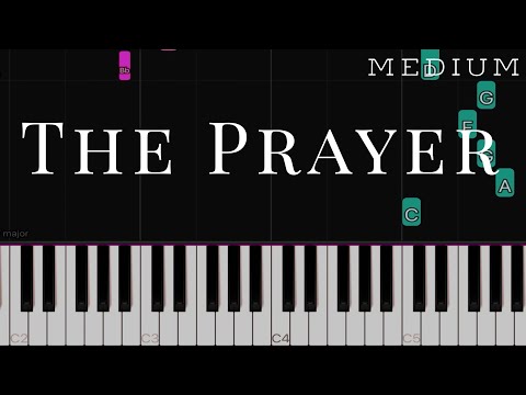 the-prayer---celine-dion-|-medium-piano-tutorial