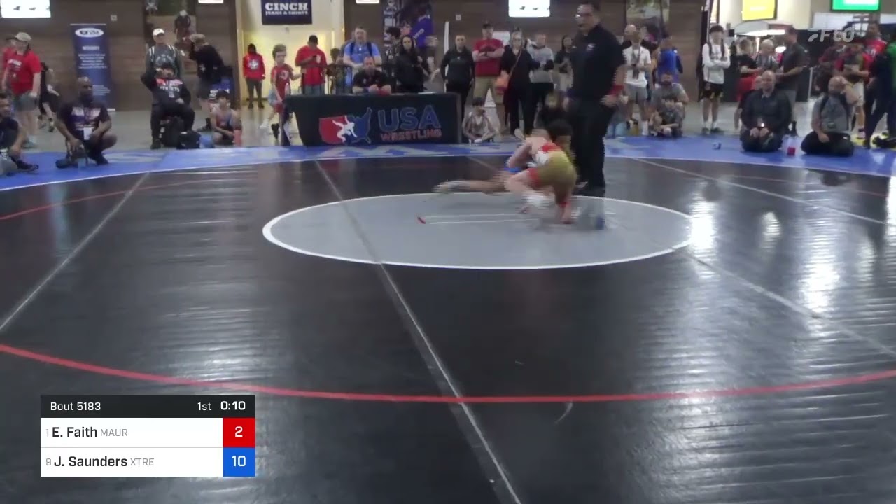 35 Kg 3rd Place - Elias Faith, Maurer Coughlin Wrestling Club Vs Jacob Saunders, Xtreme Training D