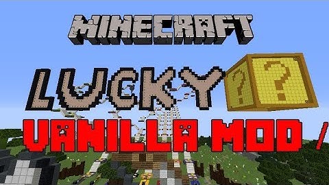 Minecraft [1.12] Vanilla Lucky Block Mod And Map! (Only One Command Block)