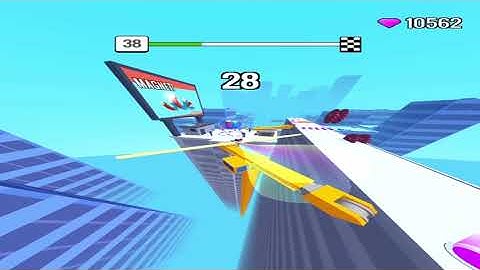 Roof Rails Level 38 - gameplay (ios android) walkthrough all levels