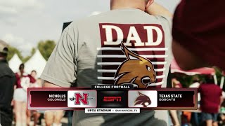 NCAA Football 2025: Nicholls at Texas State