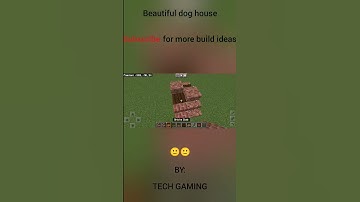 | how to make a dog house | minecraft tutorial | minecraft | shorts | TECH GAMING | 🙂🙂🙂 |