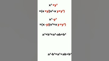 Factoring Sum and Difference of Two Cubes