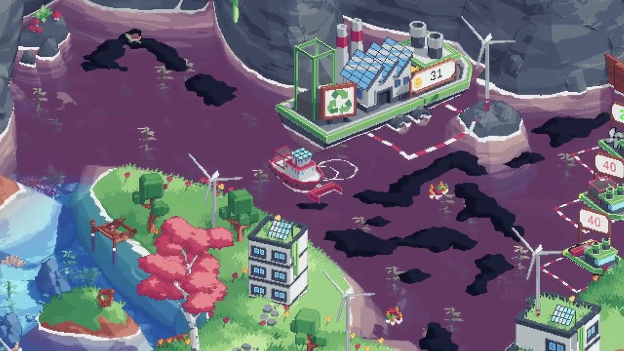 Some Oil Cleaning Boat Game Developed By One Person