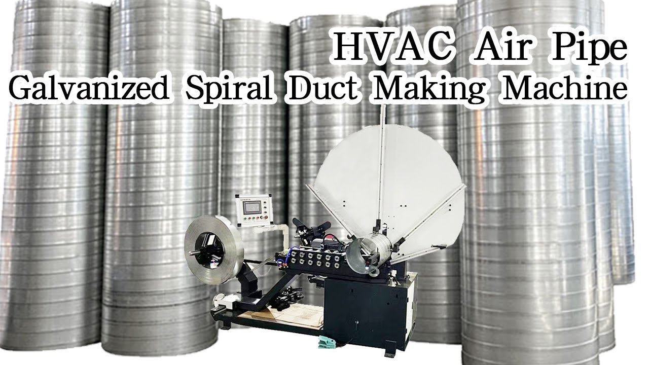 Automatic Galvanized Spiral Duct Making Machine For HVAC