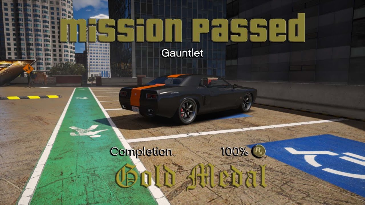 GTA 5 Gauntlet Pillbox Hill [100 Gold Medal] YouTube