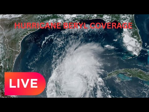 Tropical Storm Beryl Landfall in Texas As It Happened... - YouTube