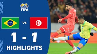 Brazil Vs Tunisia 1-1 Highlights International Friendly 2025