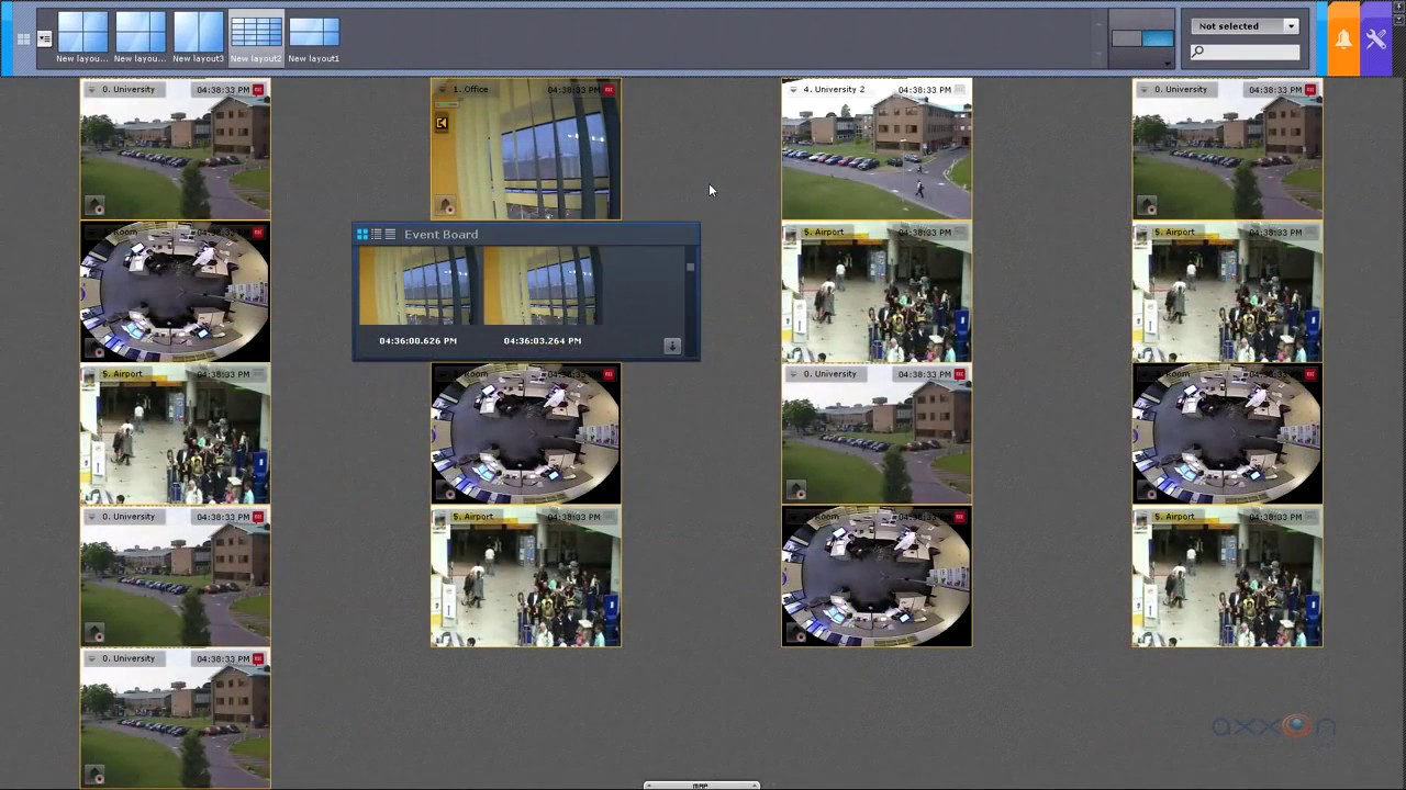Настройка информационных панелей в ПК Axxon Next