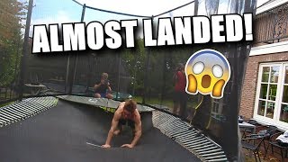 INSANE QUAD BACKFLIP ON A GARDEN TRAMPOLINE!!