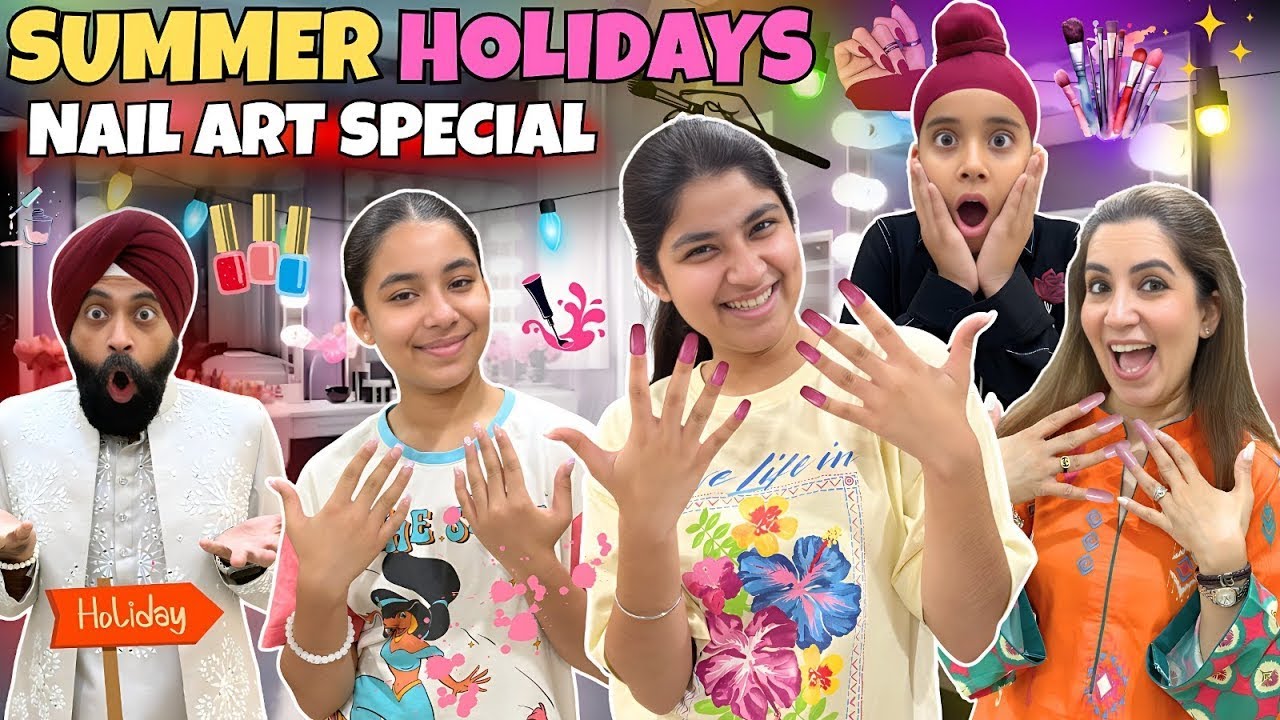Summer Holidays - Nail Art Special | RS 1313 VLOGS | Ramneek Singh 1313