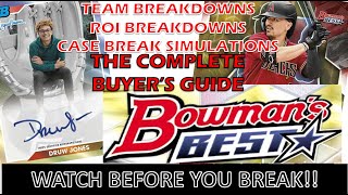 2023 Bowman's Best Baseball - Buyer's Guide! Investment Info & Case Break Simulations