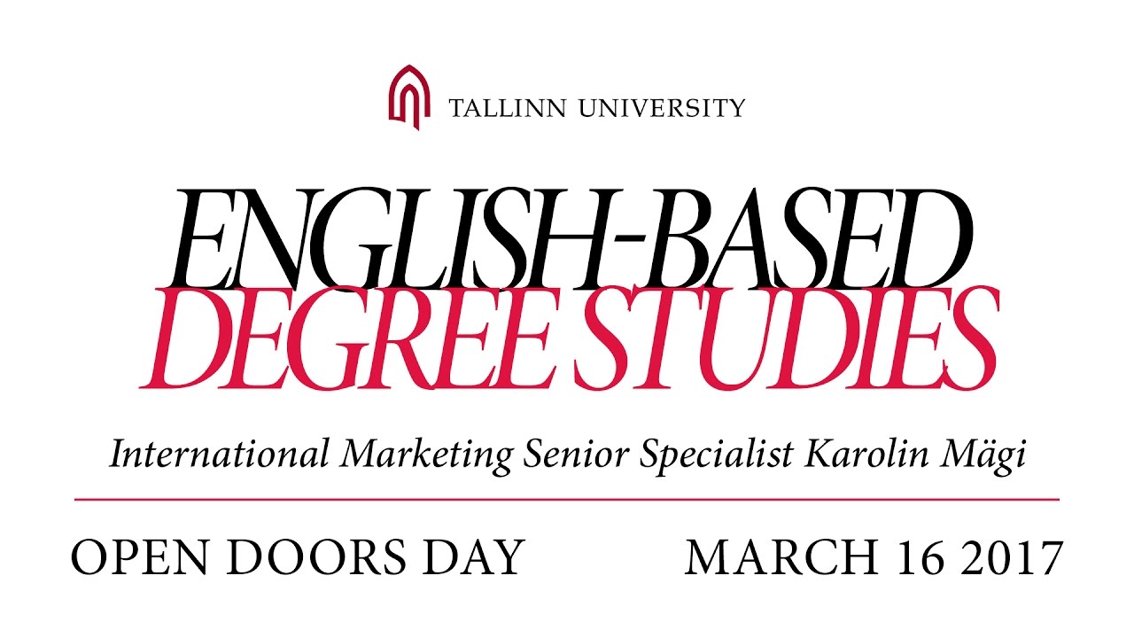 Info Session About Degree Studies Youtube