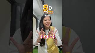 Perkalian bilangan dengan jari! #matematika #math #perkalian #guru