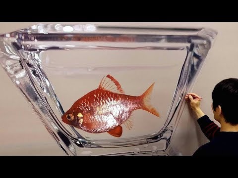 Hyperreal Fish Paintings by Young-sung Kim