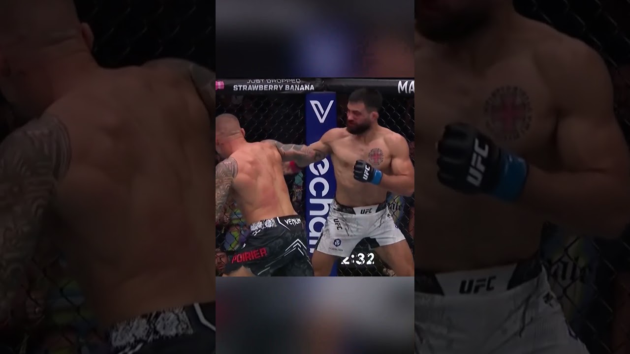 UFC Эпичный нокаут с брызгами крови, Порье — Сэн Дени