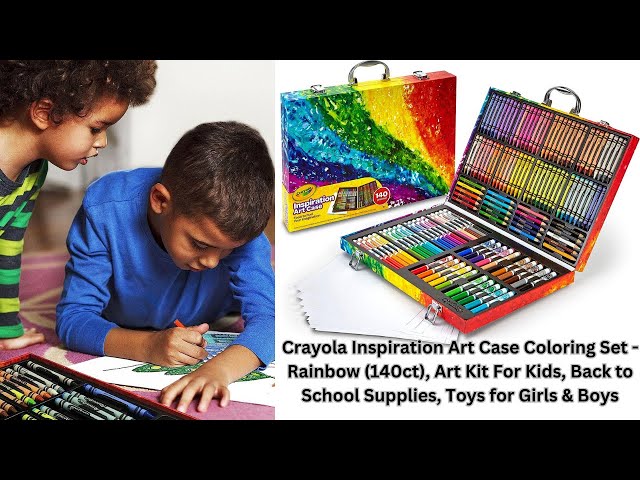  Crayola Inspiration Art Case Coloring Set - Pink (140ct), Art  Set For Kids, Kids Drawing Kit, Art Supplies, Gift for Girls & Boys [  Exclusive] : Toys & Games