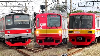 Nonton Kereta Api KRL Commuter Line di DEPOK : JR 205, TM 6000, TM 05 Series