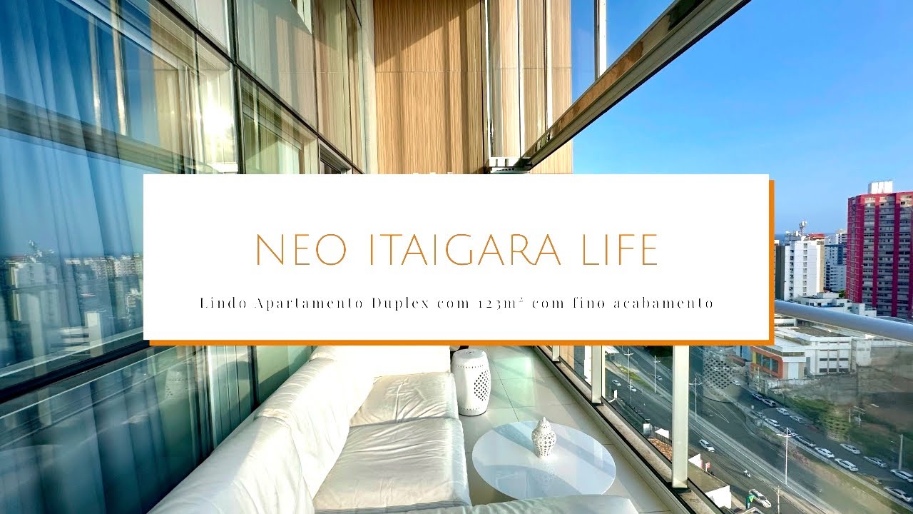 APARTAMENTO DUPLEX COM 123m² DISPONÍVEL PARA VENDA NO NEO ITAIGARA LIFE, SALVADOR/BA. 