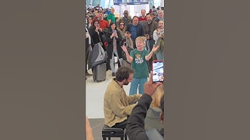 AMAZING 11-year old sings Take Me To Church with me in Rome Airport 🤯😍