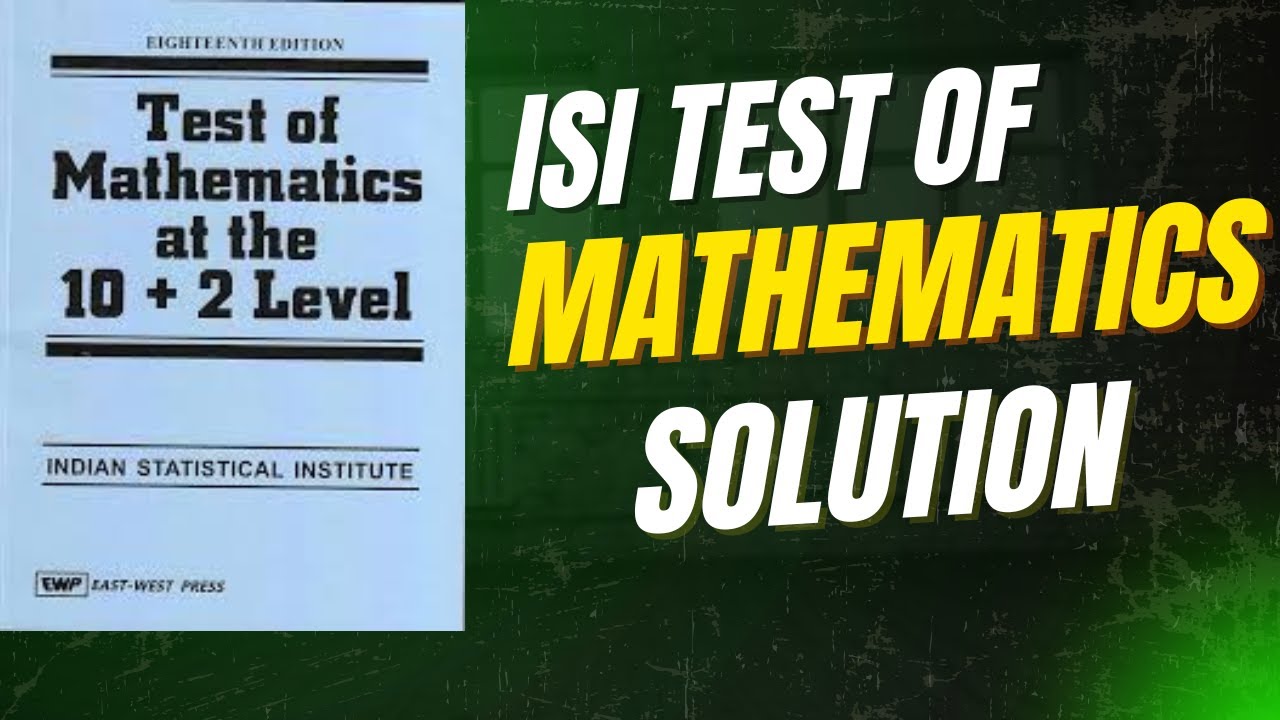 ISI TOMATO Test of Mathematics question no 807 solution|#ISIExam# ...