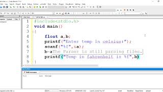 C program to convert temperature from Celsius to Fahrenheit