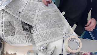 Building structure for paper mache
