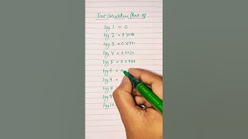 Value of log 1 to log 10 | Fast Calculations | Part-18 | Logarithm | Maths |