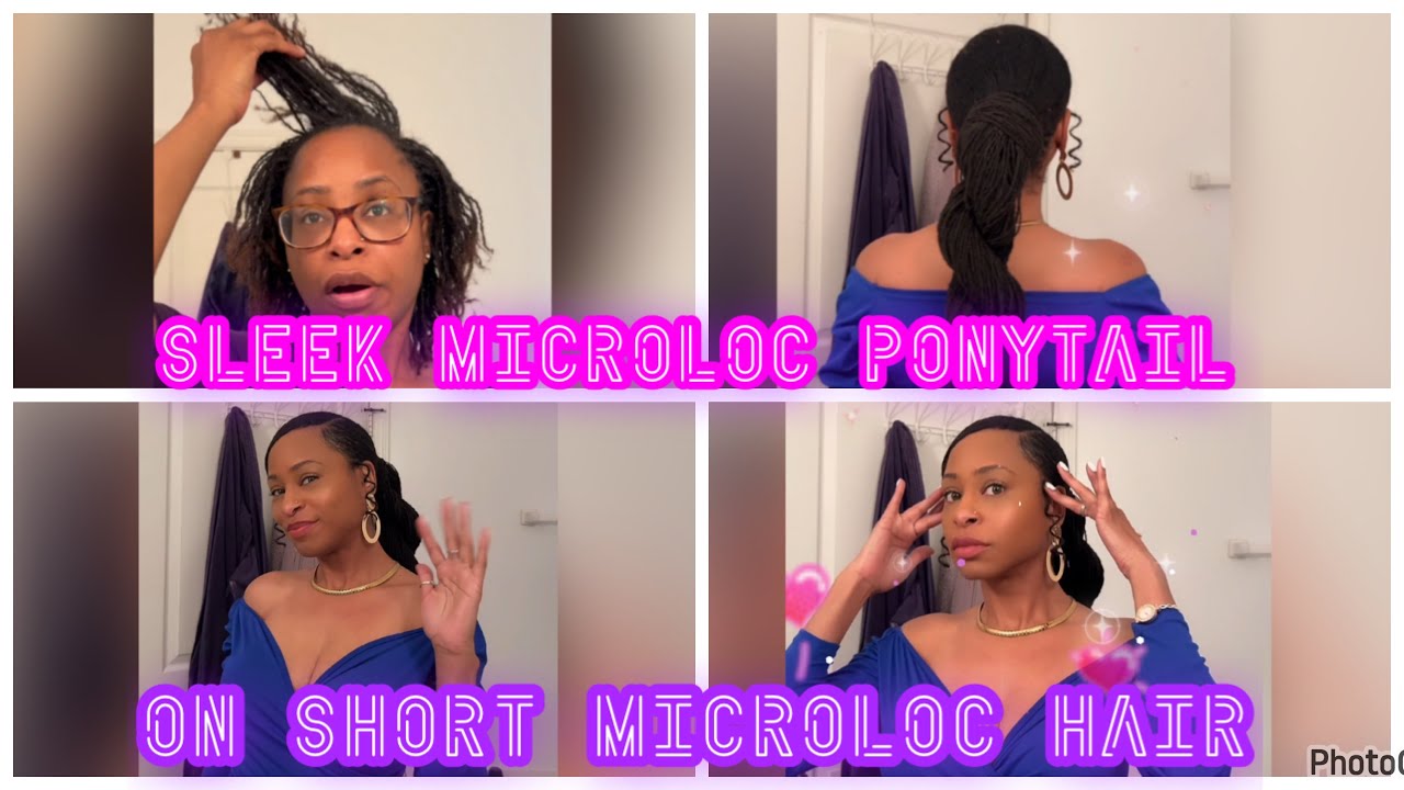Sleek MicroLoc Ponytail Hairstyle Tutorial