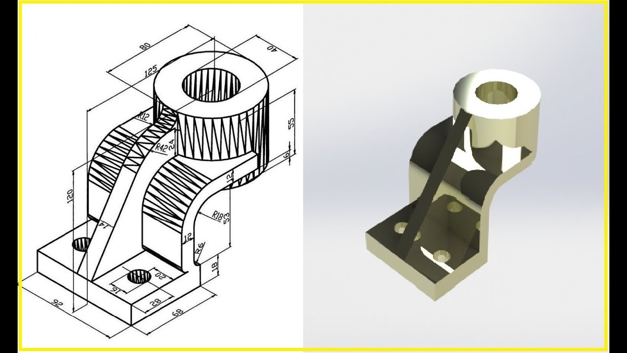 SolidWorks Tutorial for Beginners Learn How to Design a Part - 08 - YouTube